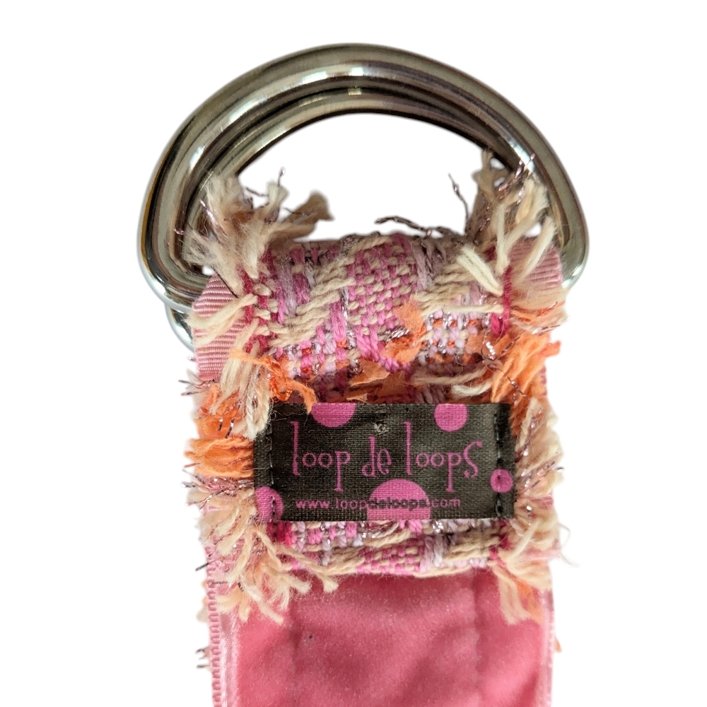 Loop de Loop Pink and Orange Tweed Belt - Picture 9 of 9